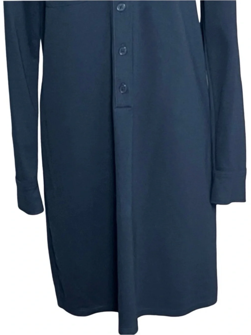 Lauren Ralph Lauren Black Long Sleeve Button Front Shirt Dress Size Small